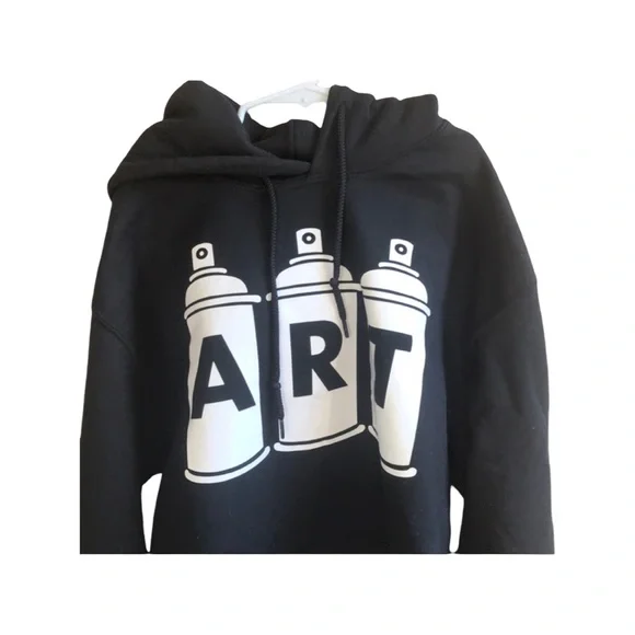 Kings of NY Street artist black hoodie spray paint cans men’s small women’s MED - Picture 2 of 12